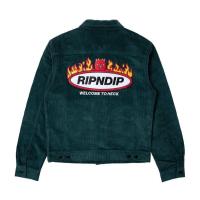 ราคา SLUM LTD - RIPNDIP Welcome To Heck Corduroy Jacket Hunter Green (5583753910)