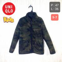 ราคา UNIQLO Kids Camo Fleece Polar Outdoor Jacket สําหรับเด็กอายุ 567 ปี มือสอง ต้นฉบับ (54653902951)