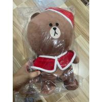 ราคา LINE FRIENDS Premium gift Brown ตุ๊กตาหมีบราวน์ บราวน์ Christmas character (22919820207)