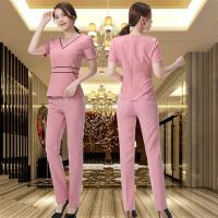 ราคา จัดส่งจากกรุงเทพฯจั๊มสูทแขนสั้น ชุดทำงาน คอวี /ชุดพนักงาน ชุดแอร์ ชุดยูนิฟอร์ม พนักงานต้อนรับ พีอาร์ชุดพนักงาน (17135263468)