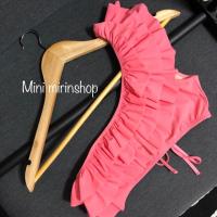 ราคา ชุดว่ายน้ำปาดไหล่สีชมพู น่ารักสุดๆ รอบอก32-36” ผ้ายืด (5143499799)