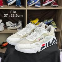 ราคา Filaรองเท้าผ้าใบเด็กแบรนด์มือ2สีขาวดำขนาด 37 ยาว23.5 cm (22445100223)