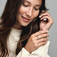 ราคา แหวน Pandora Sparkling Row Eternity Ring - Rose gold plated เบอร์ 5½ แท้100% (22429285380)