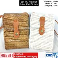 ราคา HP กระเป๋าใส่กระเป๋าสตางค์โทรศัพท์มือถือหวายคุณภาพดีสุด (43565213838)