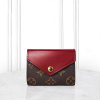 ราคา สินค้าแท้มือสอง LOUIS VUITTON กระเป๋าสตางค์สีแดง กระเป๋าสตางค์พับสามทบสำหรับผู้หญิง M62932 (43150396768)