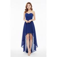 ราคา ✨ เดรสราตรี สั้นหน้า-ยาวหลัง สีน้ำเงินรอยัลบลู ลุคเจ้าหญิงที่แท้ทรู! ชุดเดรสเกาะอกผ้าชีฟองพริ้วสวย สีน้ำเงิน (26242626143)