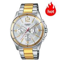 ราคา Casio Standard รุ่น MTP-1374SG-7A นาฬิกาผู้ชาย สายสเตนเลส สองกษัตริย์ - แท้ 100% รับประกันสินค้า 1 ปีเต็ม (1271968039)