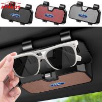 ราคา Ford กล่องเก็บแว่นตามัลติฟังก์ชั่นแบบพกพาสําหรับติดภายในรถยนต์ กล่องแว่นกันแดด ติดที่บังแดด สำหรับ Ford Ranger Raptor Everest Focus MK2 MK3 Mustang Escape Fiesta Ecosport (57300079338)