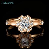 ราคา แหวน.Pass Test Real Moissanite 1 CT รอบตัด พร้อมใบรับรอง GRA 18K Rose Gold Plated 925 แหวนเงินแท้สำหรับผู้หญิง เครื่องประดับงานแต่งงานและของขวัญ (43107299324)