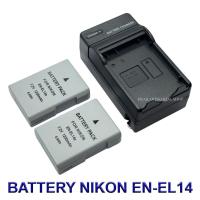 ราคา EN-EL14 \ EN-EL14a Battery and Charger For Nikon D3100,D3200,D3300,D3400,D3500,D5100,D5200,D5300,D5500,D5600,P7700,P7800 (18196560298)