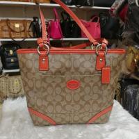 ราคา กระเป๋าสะพายโค้ช​ Coach ของแท้​ แคนวาส​ มือ2 สภาพดี​ ขนาด​ 11นิ้ว​ (5917201975)