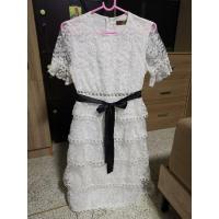 ราคา เดรสระบายชั้นลูกไม้ขาว งานป้าย BoRichTa (6856074527)