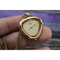 ราคา นาฬิกา Vintage มือสองญี่ปุ่น Seiko Gold Plated 2320 6580 Locket Chain ผู้หญิง ระบบ Quartz รูปทรงเบาะ 28mm ใช้งานได้ปกติ (25638534425)
