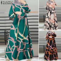 ราคา ▣ ชุดเดรสแขนยาวรอบคอสำหรับผู้หญิงมุสลิม (29325721766)