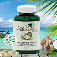 ราคา ( ส่งฟรี!! ของแท้ 100% ) Coconic Coconut oil น้ำมันมะพร้าวสกัดเย็นออร์แกนิค 100% ชนิดแคปซูล 1000mg ( 1 กระปุก 60 เม็ด ) (6631429642)