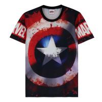 ราคา เสื้อยืดกัปตันอเมริกา มาร์เวล Captain America Marvel การ์ตูนลิขสิทธิ์แท้ รุ่น 1219F-573 Supercomics (7545997767)