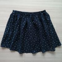 ราคา กระโปรง Uniqlo Kids มือสอง สีดำกรมท่าเข้มๆ ลาย polka dot 155-165cm.ผู้หญิงตัวเล็กหรือเด็กโตเอว60-65cm.,23-26นิ้ว มีซับใน (48550353969)