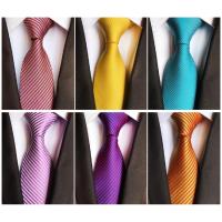 ราคา EFAN สีม่วงสีแดงสีเหลืองสีเขียวสีดําสีน้ําตาลทองผ้าไหมรู้สึกเนคไทงานแต่งงานคอ Ties (22502643854)