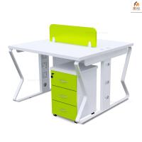 ราคา โต๊ะทำงาน โต๊ะคอม 2ที่นั่งสีขาวเขียวแผ่นไม้+ขาเหล็กไม่รวมเก้าอี้มีตู้ลิ้นชักให้กทม.-ปริมณฑลประกอบฟรี (43369346832)