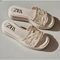 ราคา *เช็คสต็อคก่อนกดสั่ง*รองเท้าแตะส้นขนมปัง Zara รุ่นใหม่ (20219065405)