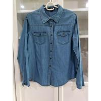 ราคา Forever21 เสื้อเชิ้ต ยีนส์ แขนยาว คอปก ผ้านิ่ม ใส่สบายมาก (22690510049)