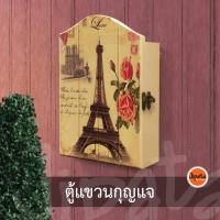 ราคา ตู้ไม้แขวนกุญแจ เรโทร วินเทจ ตู้กุญแจวินเทจ ตู้เก็บกุญแจ Retro vintage key cabinet (9103428514)