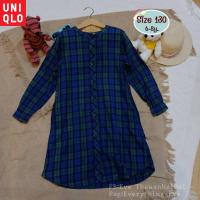 ราคา แบรนด์UNIQLOแท้ เดรสเด็ก Size130(มือสอง) (27255158633)
