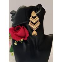 ราคา Erring from india ตุ้มหูทรงระฆังจากอินเดีย งานสีทองยาว4” สินค้าอยู่ไทยพร้อมส่ง (27958134172)