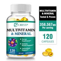 ราคา GREVIP Multivitamin Capsules พร้อมวิตามินและแร่ธาตุที่จําเป็น 22 ชนิด มีประสิทธิภาพสูง B-Complex รองรับสารต้านอนุมูลอิสระ (29483946654)