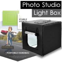 ราคา สตูดิโอถ่ายภาพ Light Box แบบพกพา กล่องไฟถ่ายภาพ LED Photo Studio ขนาด 60 x 60 x 60 ซม. (1910348408)