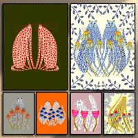 ราคา Whimsical Animal Art พิมพ์ผ้าใบภาพวาดแมวน่ารักสุนัข Tiger Soft Tones สําหรับห้องเด็ก Cozy Decor Art Home Wall Decor โปสเตอร์ผ้าใบ (55252512396)