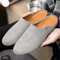 ราคา คุณภาพสูงใหม่ ผู้ชาย รองเท้าลำลอง วินเทจ รองเท้า Boken พื้นหนา รองเท้า Lazy (52853776184)