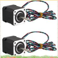 ราคา Stepper Motor เปลี่ยน 2PCS Super Motor 42STH48-2804AH(40R) Nema 17 Long Shaft Mount- สําหรับ 3D ชิ้นส่วนเครื่องพิมพ์ (47002520740)