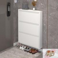 ราคา ตู้รองเท้าบางเฉียบขนาด 10ซม. ตู้เก็บขยะเหล็กตู้ติดผนังทางเข้าบ้าน (19494054753)