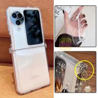 ราคา Slim โปร่งใสคริสตัล Soft TPU Link Buckle เคสโทรศัพท์ Oppo Find N2 N3 Flip กันกระแทกซิลิโคนใสกลับกรณีฝาครอบ (25235084622)
