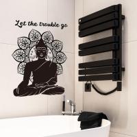 ราคา 【SMELLSHI】Lotus Mandala Wall Sticker Removable PVC Wall Decal for Home & Living Room Decor (43176210400)