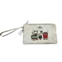 ราคา COACH แท้ original แยก2 ช่องเก็บเงินและบัตร 3*20*12 cm (19590167309)