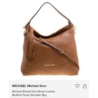 ราคา [มือสอง] แท้ Michael Michael Kors Brown Leather Bedford Tassel Shoulder Bag (22664728317)