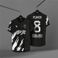 ราคา (บริการออกแบบชื่อและเลขฟรี) เสื้อกีฬาสกรีนลายเองสำหรับผู้ชาย สวมใส่ง่ายในสไตล์ฟุตบอล (46953199976)