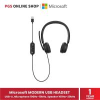 ราคา Microsoft - Modern USB Headset หูฟังประชุม/ เล่นเกมส์ (ของใหม่ ยังไม่แกะซีล) (17991764642)