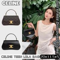 ราคา Celine TEEN CELINE LOLA in shiny calfskin เซลีนกระเป๋าถือสตรี/กระเป๋าสะพายข้าง (29276838131)