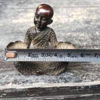 ราคา ผู้ถือมือโลตัสพระพุทธรูปโคมไฟเครื่องประดับเชิงเทียนของแข็งโบราณทองแดงเด็กจับพระภิกษุสงฆ์น้อยไหลย้อนกลับธูปนางฟ้าเล่นชิ้น ชม.18ค (28993548636)