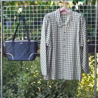 ราคา เสื้อเชิ้ตลายตารางสีเขียววินเทจ (1847241374)