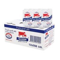 ราคา THAI-DENMARK ไทย-เดนมาร์ค นมยูเอชที รสจืด 250 มล. X 12 กล่อง (28950635589)