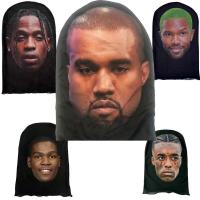 ราคา Celebrity Hasbull Kanye West Shiesty Travis Scott Mask Full Face Rapper Funny Cosplay Celebrity Mask party Adult (27176647200)