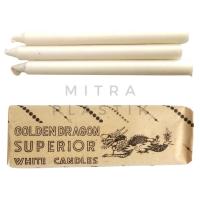 ราคา LILIN เทียนขาวยาว 20 ซม. 8 ชิ้น ราคาถูก มังกรทองธรรมดา (55002729576)