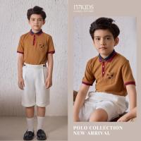 ราคา 137KIDS Premium Boys เสื้อโปโลแขนสั้น Star เย็บปักถักร้อยบนกระเป๋าวัสดุผ้าฝ้าย 100% Cool Dynamic Design APL2508 (26935810683)