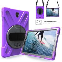 ราคา เคสซิลิโคน PC กันกระแทก พร้อมสายคล้องไหล่ และขาตั้ง 2 in 1 สําหรับ Samsung Galaxy Tab S4 10.5 นิ้ว T830 T835 (24322103950)