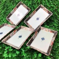 ราคา จานใส่อาหารญี่ปุ่นขอบลายเบญจรงค์ ขนาด 8” ราคา 130฿/1ใบ #เซรามิคมือสองญี่ปุ่น (10307978903)