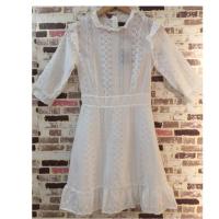 ราคา เดรสลูกไม้ขาว งานป้าย BoRichTa (1656883718)